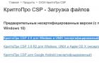 Cryptopro csp 4.0 다운로드 데모 버전.  CryptoPro CSP의 목적.  컴퓨터에서 애플리케이션 활성화