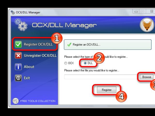 Mehrere Möglichkeiten zum Registrieren von DLLs in Windows