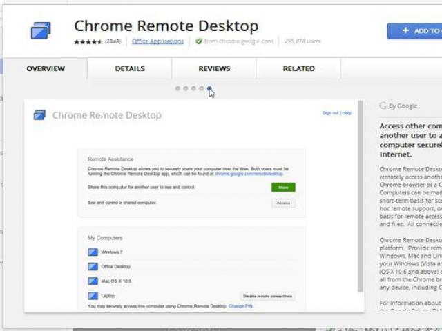 Vzdálená plocha Chrome - přístup k počítači pomocí prohlížeče